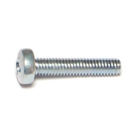 M4-0.70 X 20 Mm Phillips Pan Machine Screw, Zinc Plated Steel, 20 PK